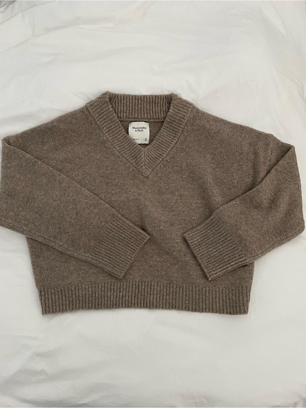 NWT, Abercrombie Oversized Taupe Sweater, Size XS